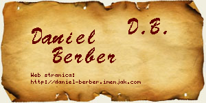 Daniel Berber vizit kartica